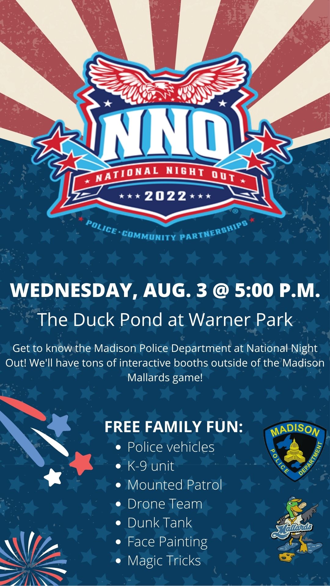 National Night Out Wed Aug 3 5PM Stone Meadows Neighborhood